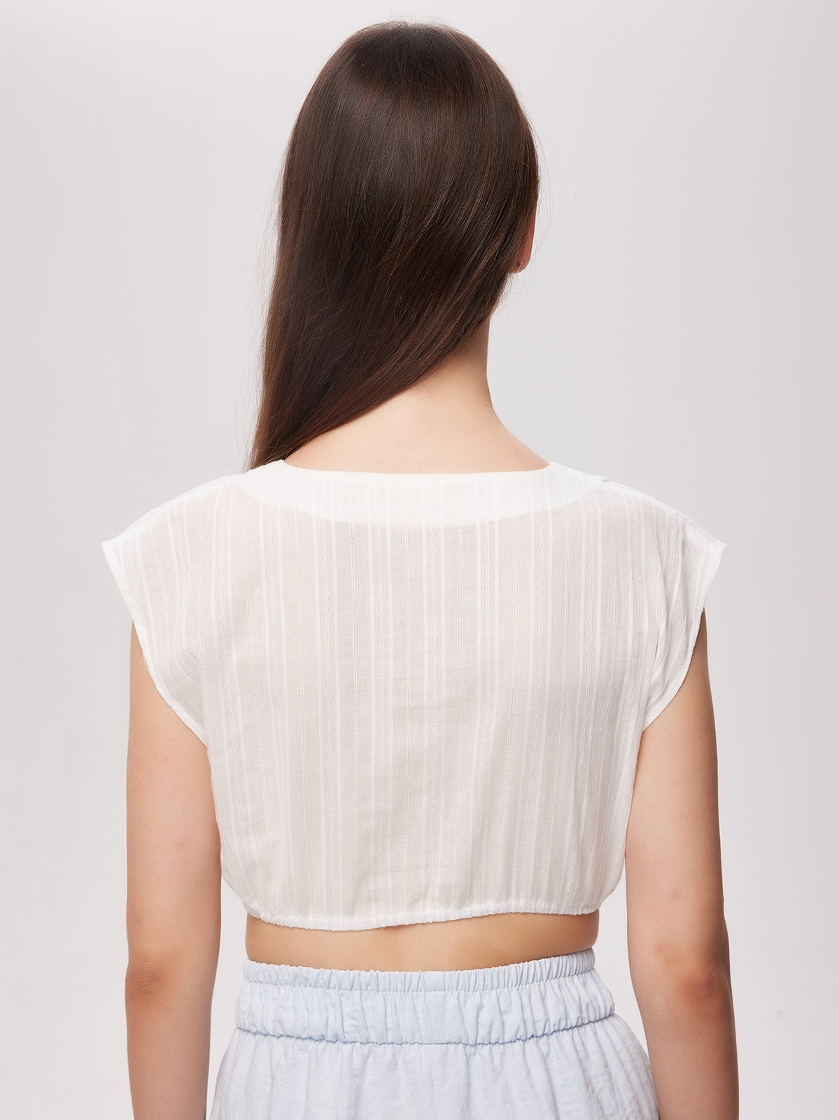 DIRNDLBLUSE - MILANA IN WEISS